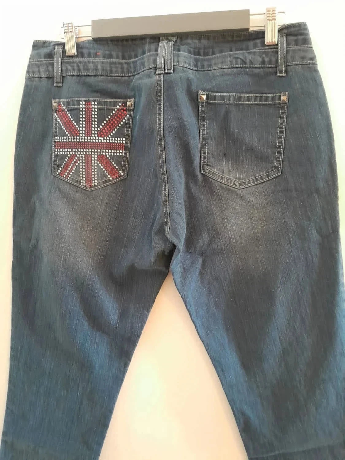 Jeans, cintura baixa, tamanho 44, Marca Walk And Talk – photo 7